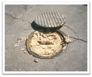 Blocked Manhole